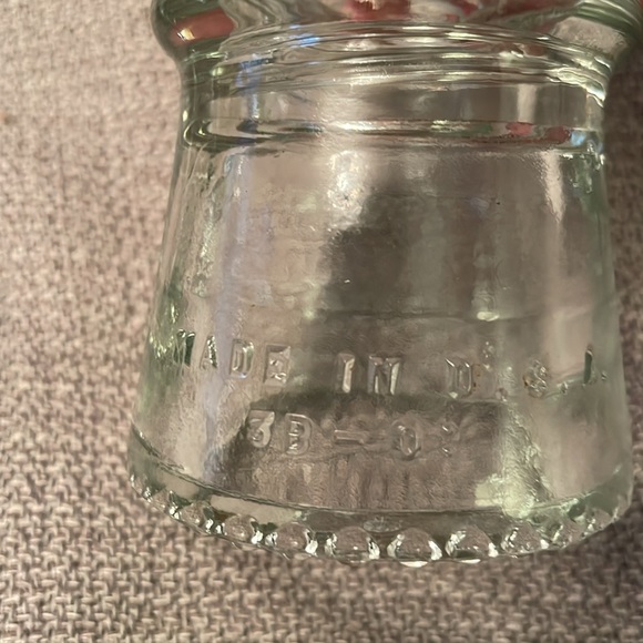 Vintage Set of 2 Hemingray Clear Glass Insulator Conductors - Picture 5 of 10